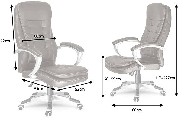 Office Armchair Sofotel 322 Swivel office chair, dark brown ...