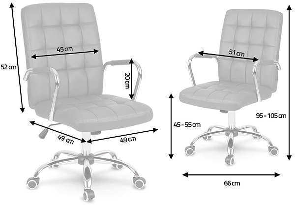 Office Chair Sofotel 2431 Office armchair Benton, eco leather, grey ...