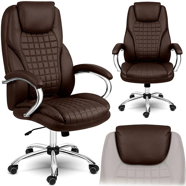 SOFOTEL 240802 Batory office chair, artificial leather, brown.