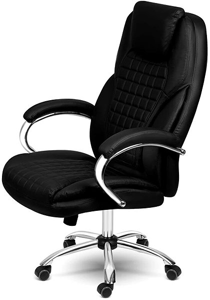 SOFOTEL 240800 Batory office chair, faux leather, black.
