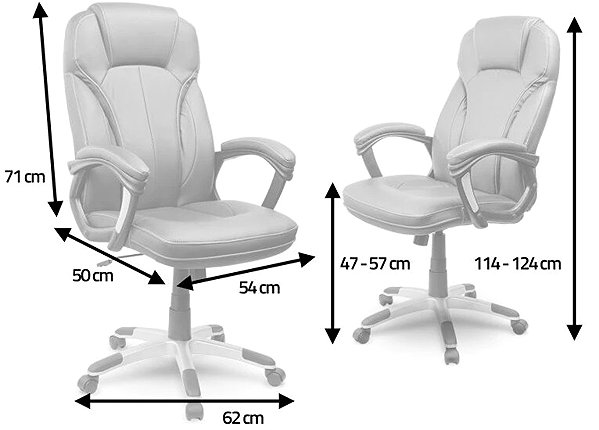 Office Armchair Sofotel 2221 Office armchair, eco leather, brown ...