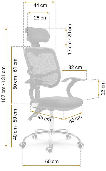 Office Chair Sofotel 240500 Office chair Ryga, black ...
