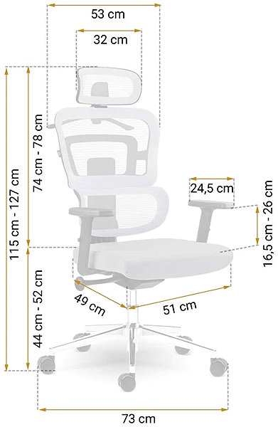 Office Chair Sofotel 240301 Office chair Nicea, grey ...
