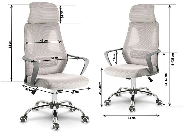 Office Chair Sofotel 2295 Office chair Praga, light grey ...