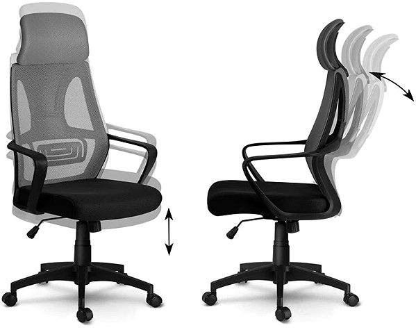 Office Chair Sofotel 2291 Office chair Praga, black and grey ...