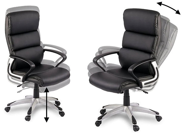 Office Armchair Sofotel EG-228 Office armchair, eco leather, black ...