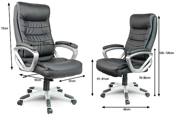 Office Armchair Sofotel EG-226 Office armchair, eco leather, black ...