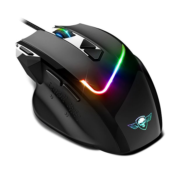 Spirit of Gamer PRO-M3 RGB+Egérpad fekete gaming mouse.