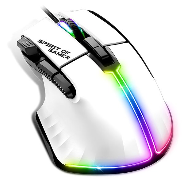 Spirit of Gamer PRO-M5 fehér gaming mouse.
