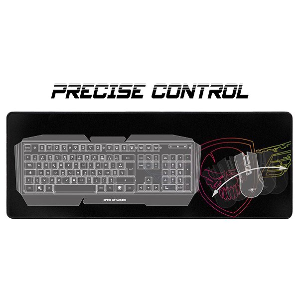 Spirit of Gamer Darkskull Ultra King Size fekete mouse mat.