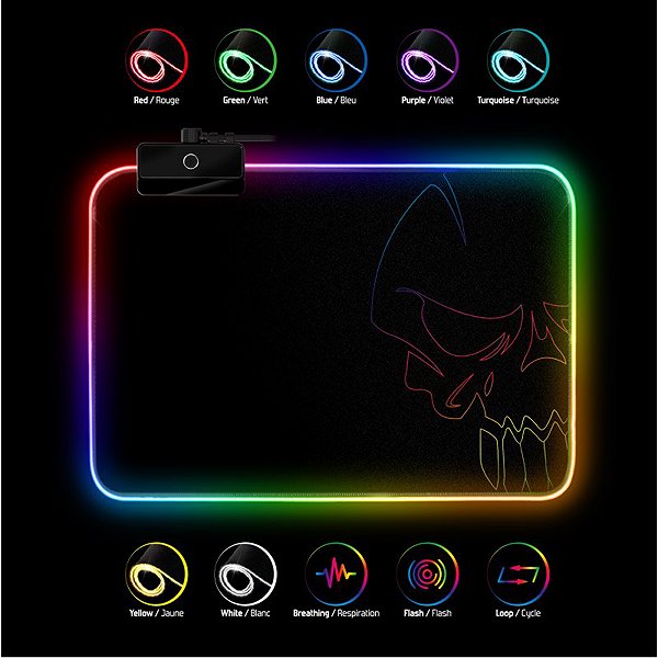 Mouse Pad Spirit of Gamer RGB Medium fekete ...