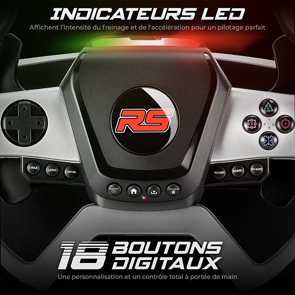 Spirit of Gamer RACE WHEEL FORCE 1080RS steering wheel.