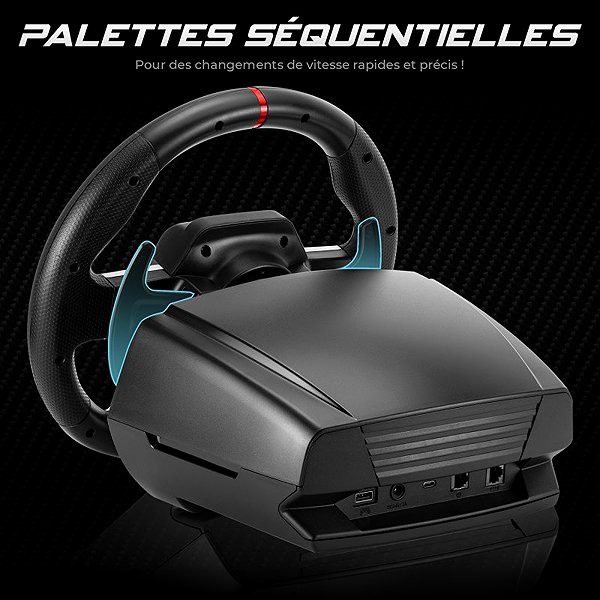 Spirit of Gamer RACE WHEEL FORCE 1080RS steering wheel.