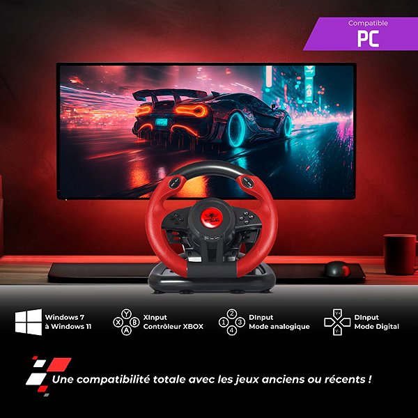 Spirit of Gamer RACE WHEEL PRO 1 steering wheel.