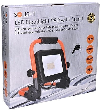 LED-Strahler Solight LED-Arbeitslampe 50 W WM-50W-FEL Verpackung/Box