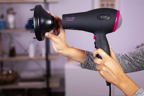 Hair Dryer Solac SH7082 Studio Diffuser 2000 Lifestyle