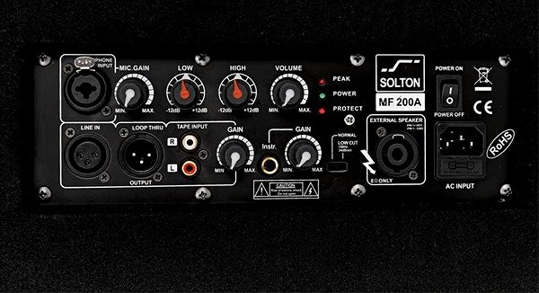 Speaker Solton MF 200 A Connectivity (ports)