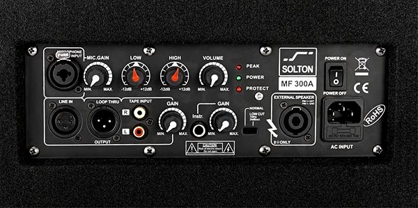 Speaker Solton MF 300 A Connectivity (ports)