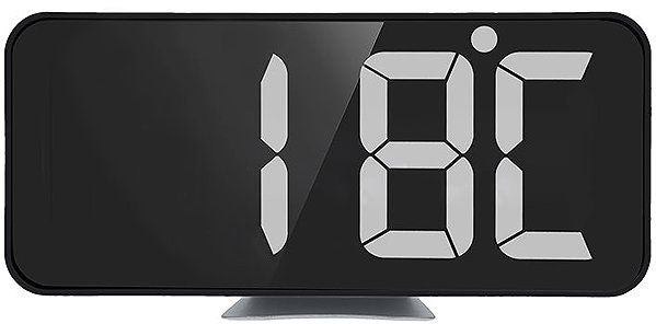Solight Alarm Clock with Thermometer and Bluetooth Synchronisation.
