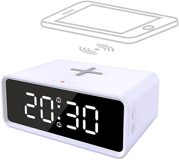 Solight CA07B Alarm Clock, White.
