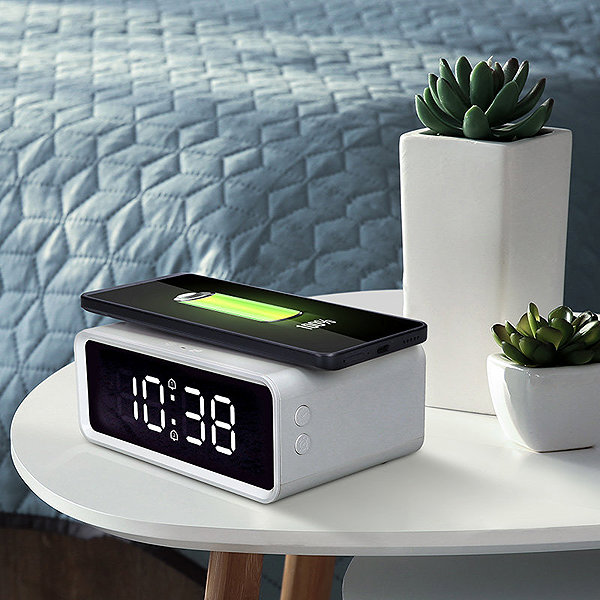 Solight CA07B Alarm Clock, White.