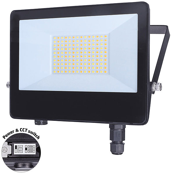 LED Reflector Solight TOP, 50W, max. 6,500lm, 3CCT, selectable output 100/60%, IP65, Quick Connector ...