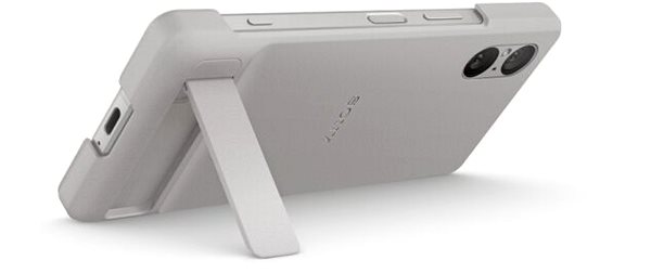 Handyhülle Sony Stand Cover Xperia 5 V Platinum grey ...