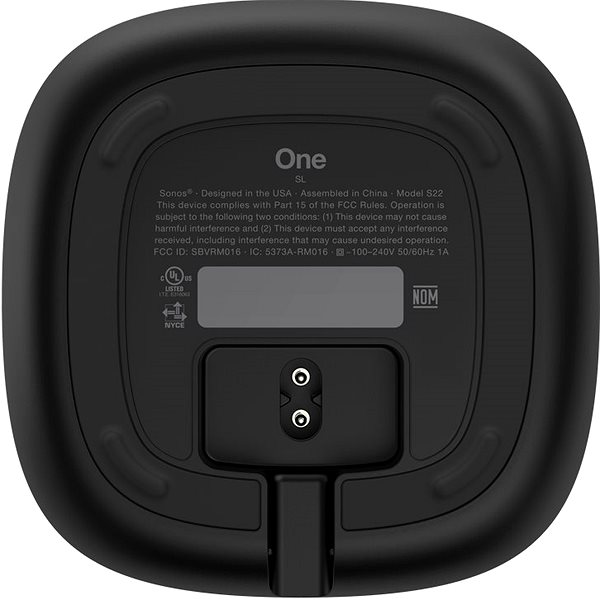 Reproduktor Sonos One SL čierny Zadná strana