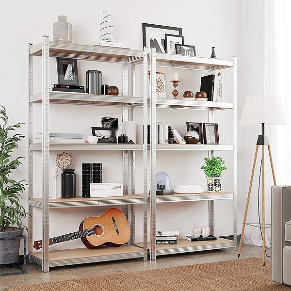 Shelving Unit Songmics Shelf Plutar 180 cm, brown, 2 pcs ...