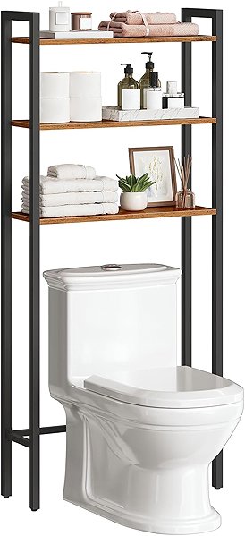 Shelving Unit Songmics and Vasagle Bathroom shelf Vasagle Velaro black/brown ...