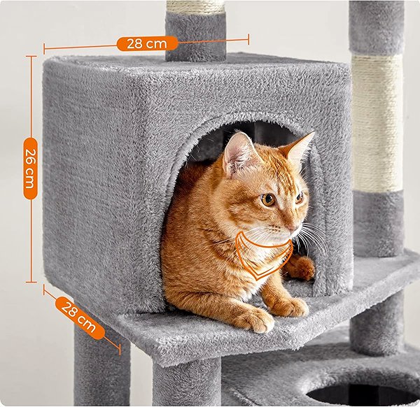 Cat scratching post Songmics Fantex grey .