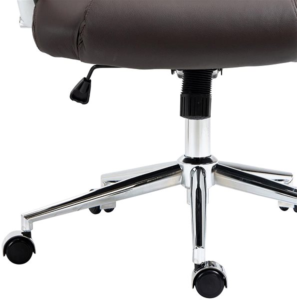Office Armchair Sortland Dalen, genuine leather - brown ...