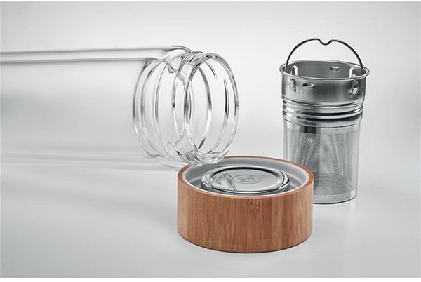 Thermos Sortland Bottle with double wall and tea strainer, 400 ml .