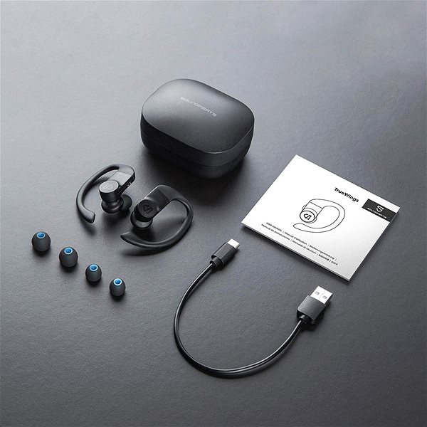 Wireless Headphones Soundpeats Truewings Package content