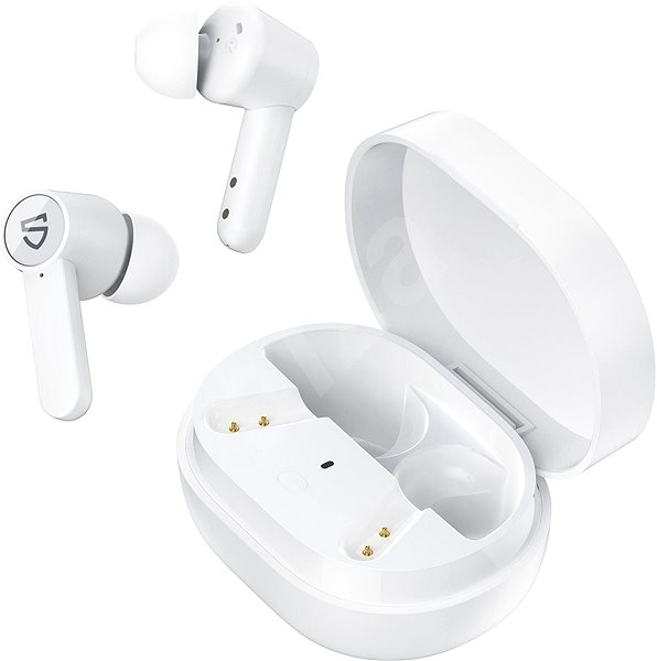 Wireless Headphones Soundpeats Q White Lateral view