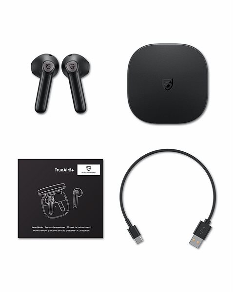 Wireless Headphones Soundpeats TrueAir2+ Package content