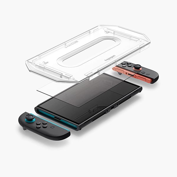Glass Screen Protector Spigen Glass tR EZ Fit 2 Pack Nintendo Switch 2 ...