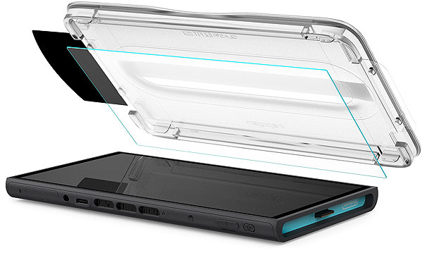 Glass Screen Protector Spigen Glass tR EZ Fit Pro 2 Pack Nintendo Switch 2 ...