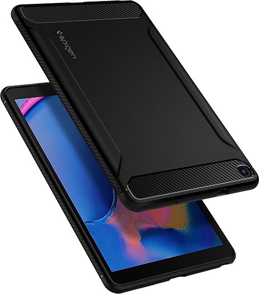 Tablet-Hülle Spigen Rugged Armor Black Samsung Galaxy Tab A 8.0 2019 S Pen Lifestyle