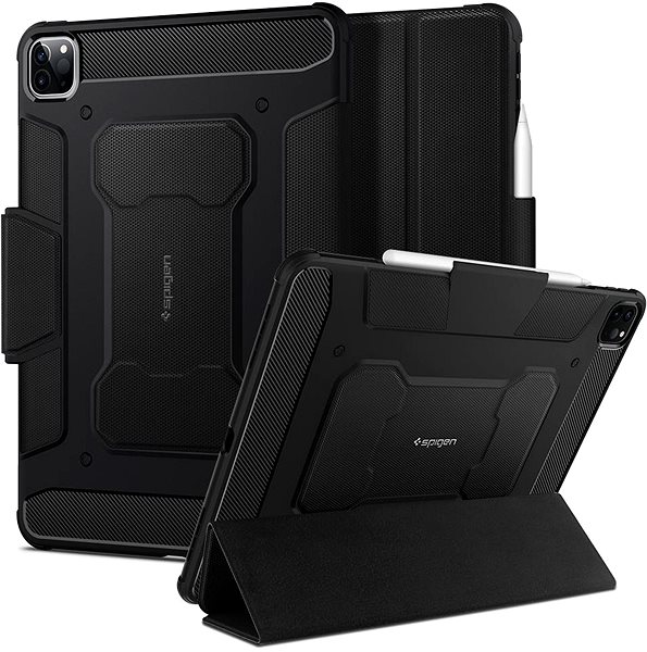 Puzdro na tablet Spigen Rugged Armor Black iPad Pro 11