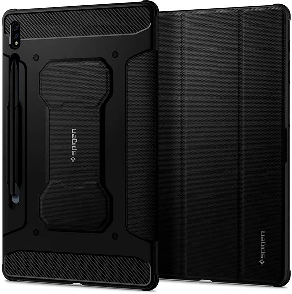 Tablet Case Spigen Rugged Armor Pro Black Samsung Galaxy Tab S7+/S8+ Lifestyle