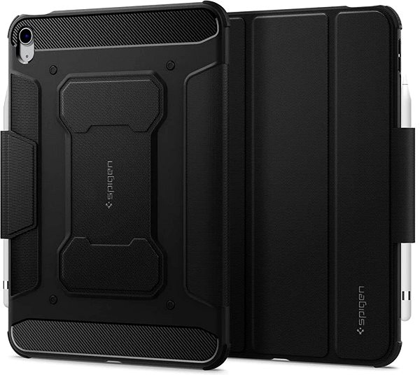 Tablet-Hülle Spigen Rugged Armor Pro Black Cover für iPad 10,9
