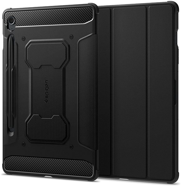 Tablet-Hülle Spigen Rugged Armor Pro Black Samsung Galaxy Tab S9 FE 2023 ...