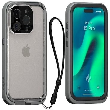 Puzdro na mobil Catalyst Total Protection Case Titanium Gray iPhone 15 Pro ...