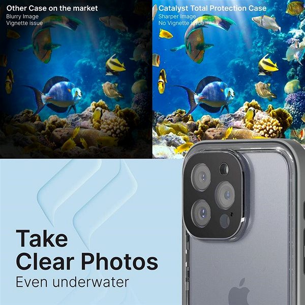 Mobiltelefon tok Catalyst Total Protection Case Titanium Gray iPhone 15 Pro Max tok ...