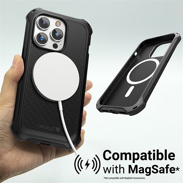 Mobilný telefón Catalyst Crux MagSafe Case Black iPhone 14 Pro .