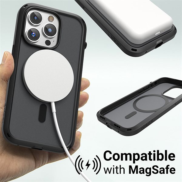 Telefon tok Catalyst Influence iPhone 14 Pro Max fekete MagSafe tok ...