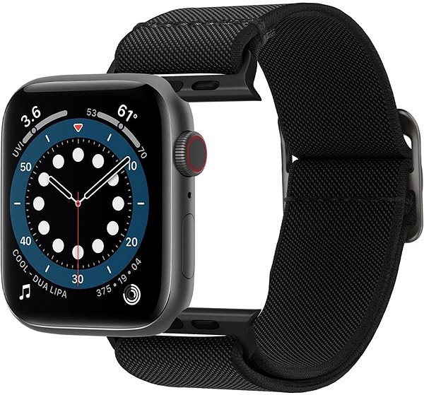 Szíj Spigen Lite Fit Black Apple Watch SE/7/6/5/4/3/2/1 42/44/45/Ultra 49mm ...
