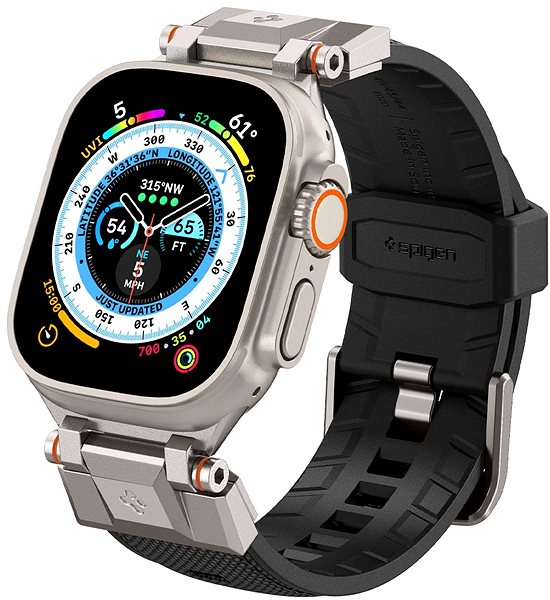 Remienok na hodinky Spigen Dura Pro Armor Band Black Apple Watch ...