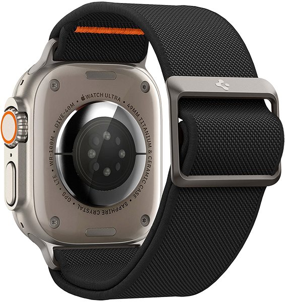 Remienok na hodinky Spigen Lite Fit Ultra Black Apple Watch 49 mm / 45 mm / 44 mm / 42 mm ...